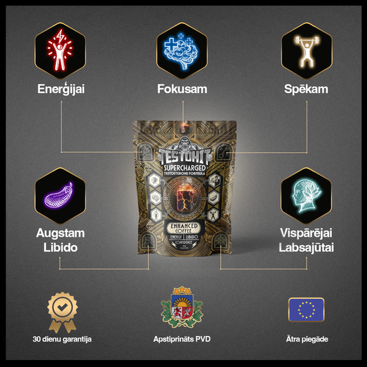 SUPERCHARGED – originali TESTOHIT kava vyrams