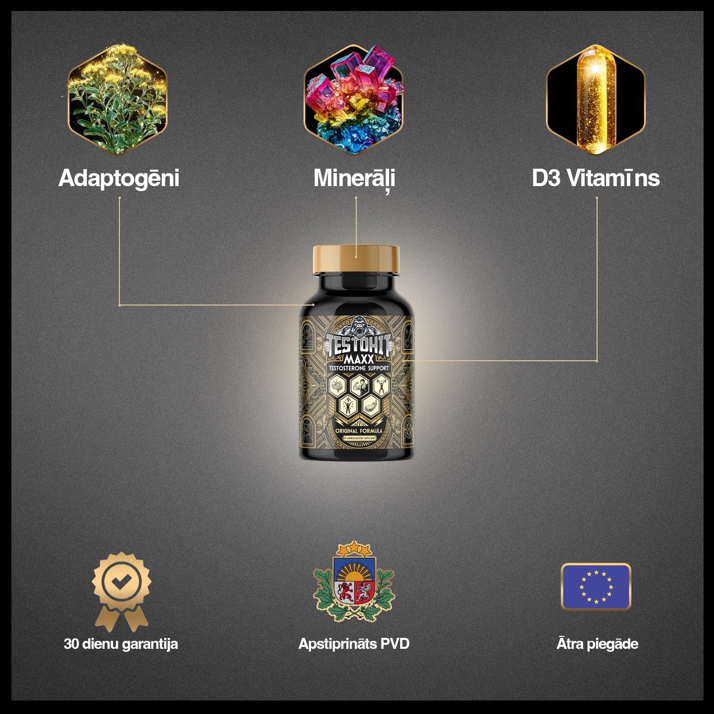 IŠBANDYK: TESTOHIT MAXX – Vyrų galiai ir kasdienei jėgai – TOP MULTIVITAMINAI VYRAMS